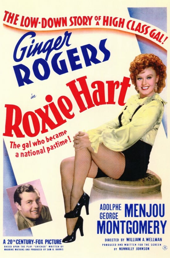 Roxie Hart Movie Poster Print featuring vibrant colors and Broadway theme.