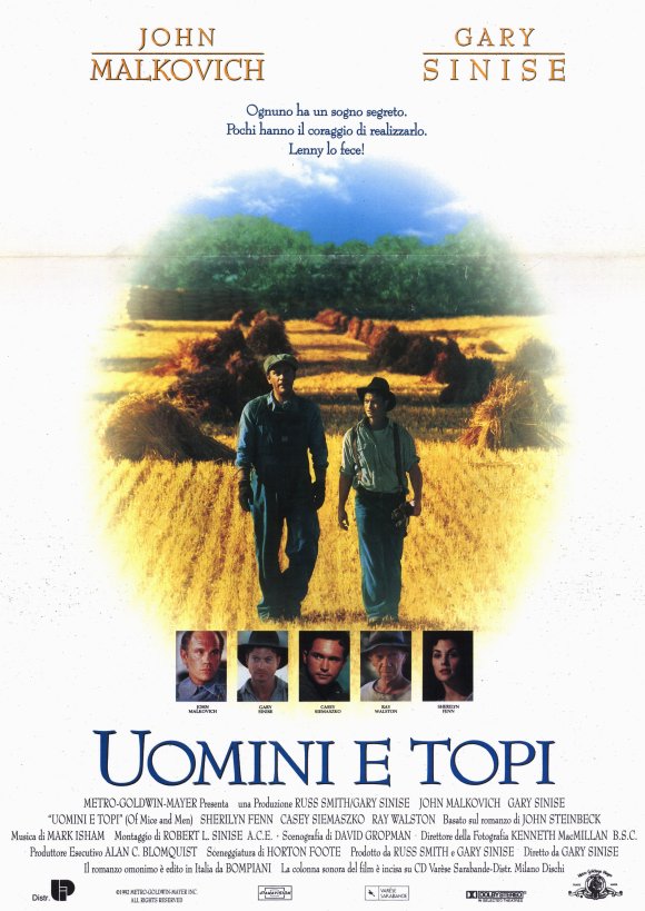 Of Mice and Men Movie Poster Print showcasing classic cinema.