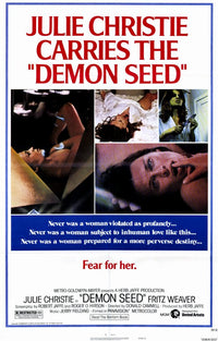 Demon Seed Movie Poster Print featuring classic sci-fi horror art.