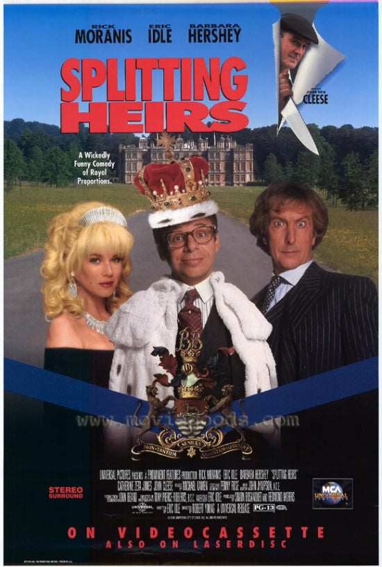 Splitting Heirs Movie Poster Print featuring vibrant colors and classic film imagery.