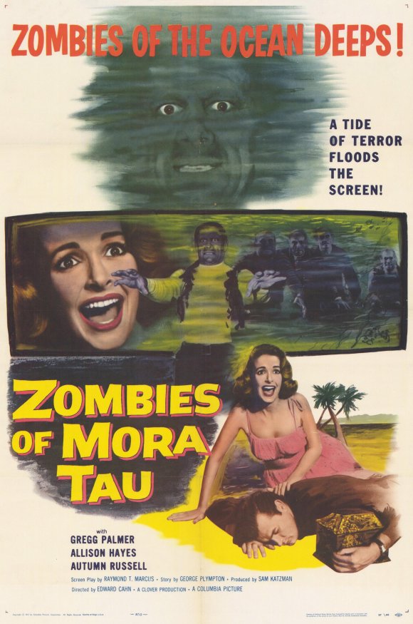 Zombies of Mora Tau Movie Poster Print - Horror Film Artwork