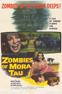 Zombies of Mora Tau Movie Poster Print - Horror Film Artwork