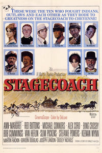Stagecoach Movie Poster Print showcasing wild west adventure.