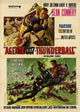 Thunderball Movie Poster Print featuring classic James Bond artwork.