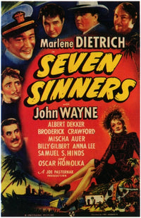 Seven Sinners Movie Poster Print showcasing cinematic themes.