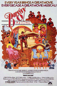 Bugsy Malone Movie Poster Print featuring colorful artwork