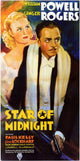 Star of Midnight Movie Poster Print featuring classic film design.