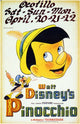 Pinocchio Movie Poster Print featuring classic animation art.