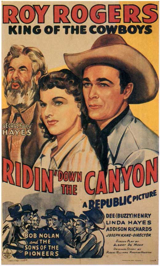 Ridin' Down the Canyon Movie Poster Print showcasing classic adventure theme.