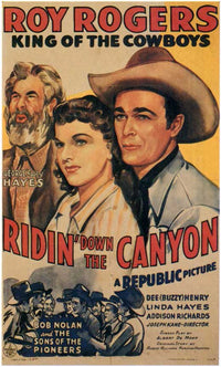 Ridin' Down the Canyon Movie Poster Print showcasing classic adventure theme.