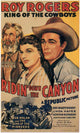 Ridin' Down the Canyon Movie Poster Print showcasing classic adventure theme.