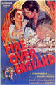 Fire Over England Movie Poster Print showcasing classic cinema artwork.