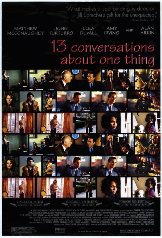 13 Conversations About One Thing Movie Poster - vibrant and thought-provoking design.