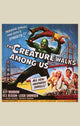 The Creature Walks Among Us Movie Poster Print showcasing classic horror film art.