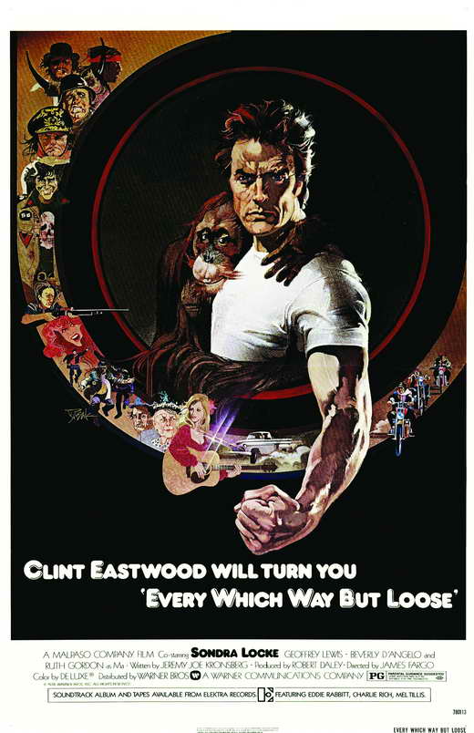 Every Which Way But Loose Movie Poster Print featuring iconic film imagery.