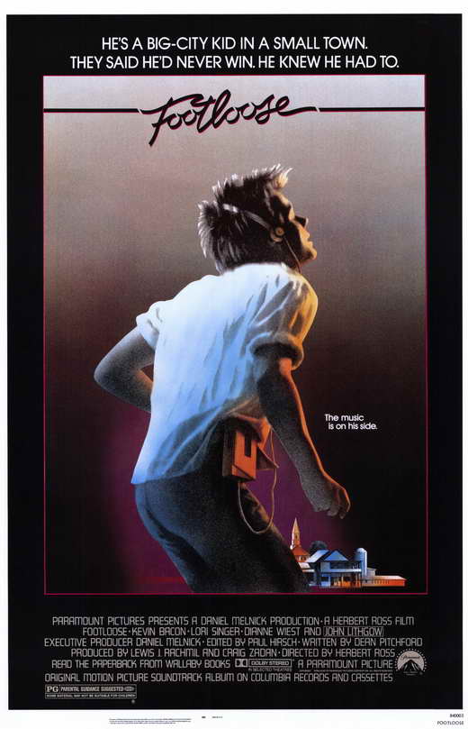 Footloose Movie Poster Print featuring iconic dance scenes