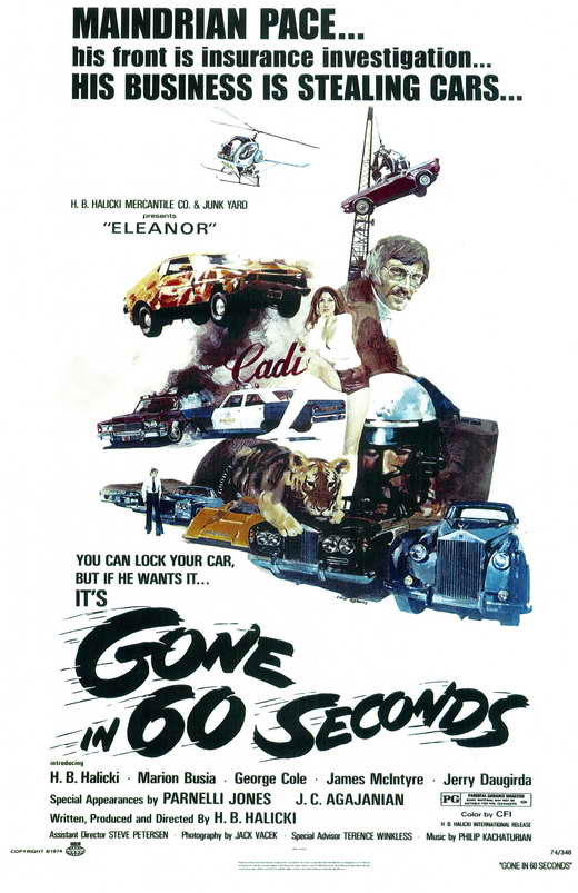 Gone in 60 Seconds Movie Poster Print showcasing high-octane action.