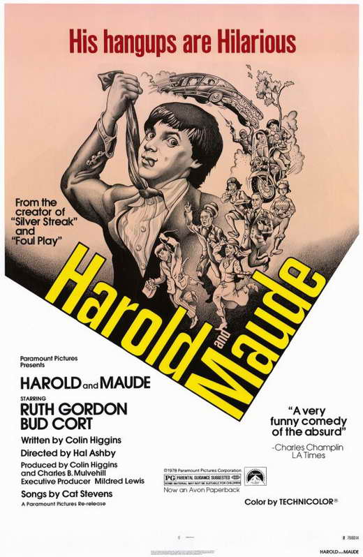 Harold and Maude Movie Poster Print, classic cult film art