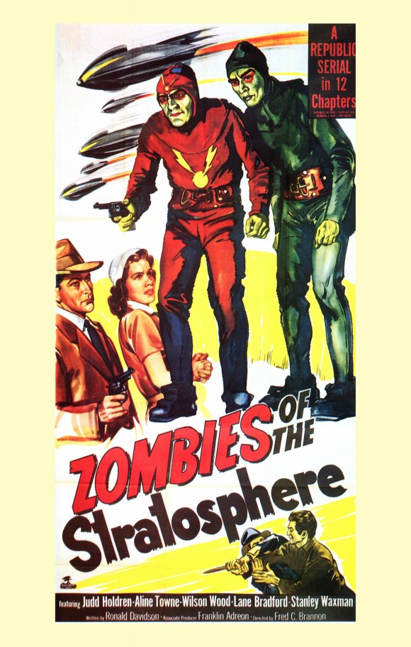 Zombies of the Stratosphere Movie Poster Print showcasing retro cinematic art.