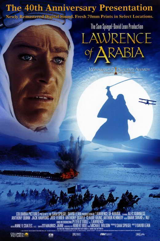 Lawrence of Arabia Movie Poster Print showcasing cinematic adventure.
