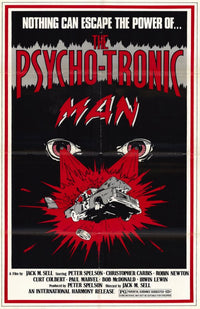The Psycho-Tronic Man Movie Poster Print showcasing vibrant colors and iconic imagery.