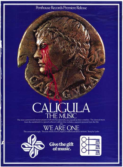 Caligula Movie Poster Print showcasing dramatic artwork.