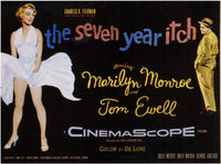 The Seven Year Itch Movie Poster Print featuring Marilyn Monroe.