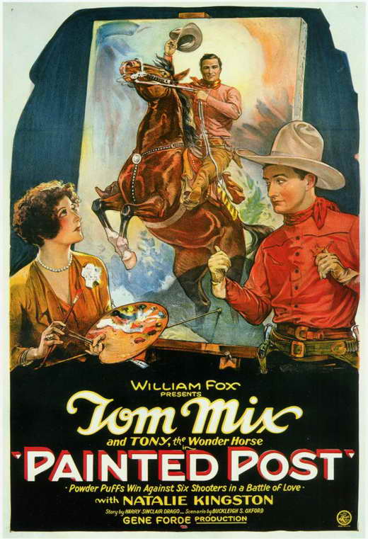 Painted Post Movie Poster Print featuring cinematic artwork