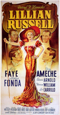 Lillian Russell Movie Poster Print showcasing classic film art.