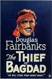 The Thief of Baghdad Movie Poster Print showcasing classic adventure film art.