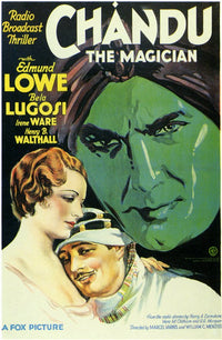 Chandu the Magician Movie Poster Print featuring vibrant colors and classic film design.