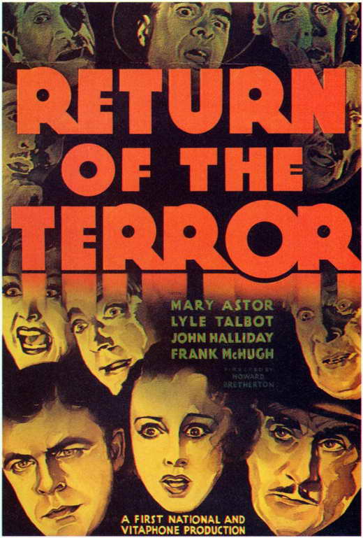 Return of the Terror Movie Poster Print showcasing suspense and action.