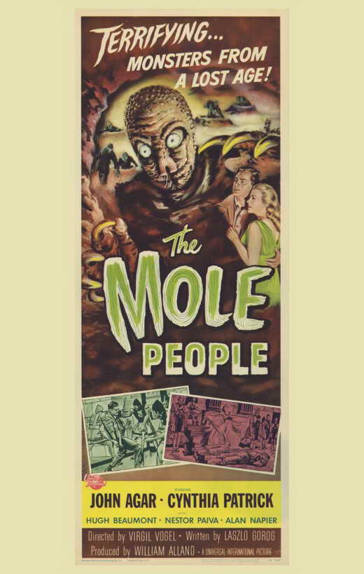 The Mole People Movie Poster Print showcasing classic film art.