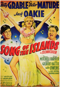 Song of the Islands Movie Poster Print showcasing vibrant colors and classic cinematic imagery.