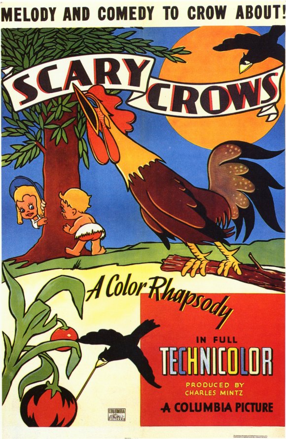 Scary Crows Movie Poster Print showcasing eerie crows in a haunting atmosphere.