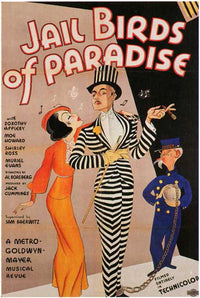 Jail Birds of Paradise Movie Poster Print showcasing colorful artwork.