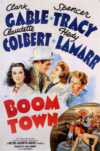 Boom Town Movie Poster Print showcasing classic cinema art.