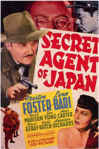 Secret Agent of Japan Movie Poster Print showcasing espionage theme