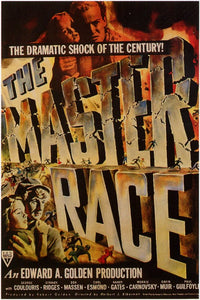 The Master Race Movie Poster Print featuring bold design and colors.