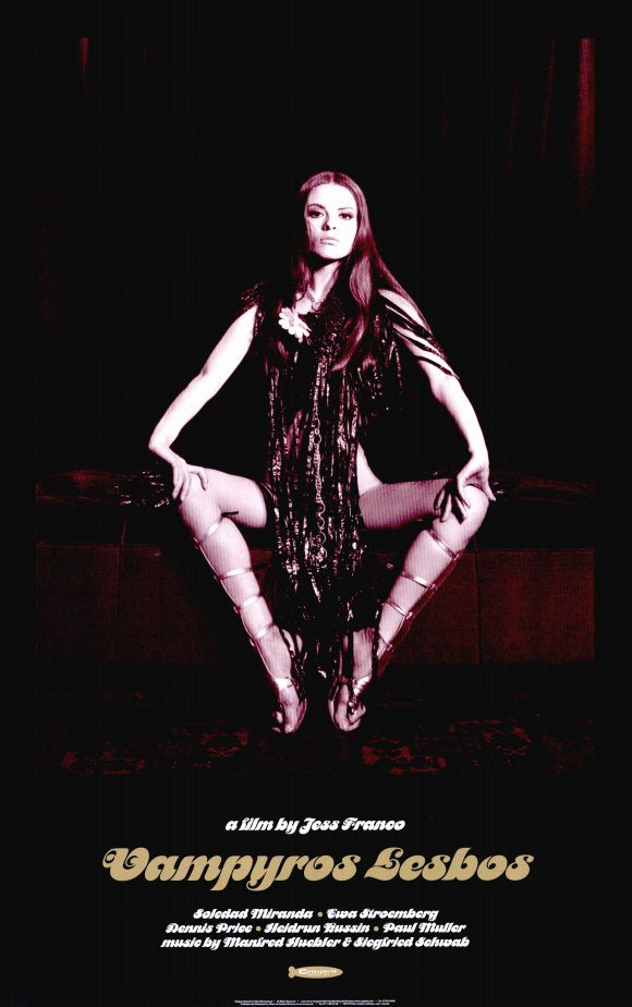 Vampyros Lesbos Movie Poster Print showcasing iconic film art.