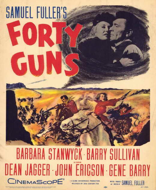 Forty Guns Movie Poster Print showcasing classic Western cinema.