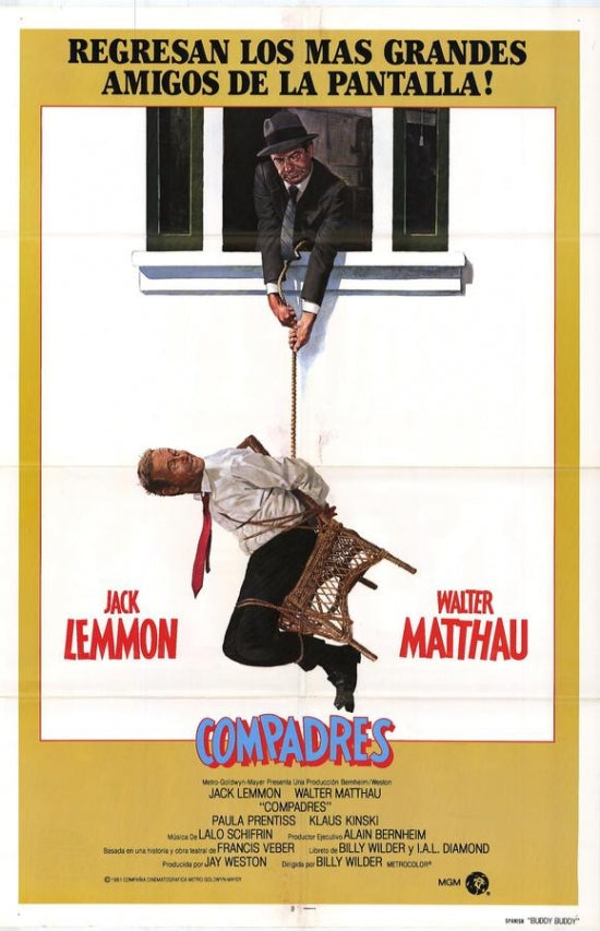 Buddy Buddy Movie Poster Print showcasing vibrant classic film imagery.