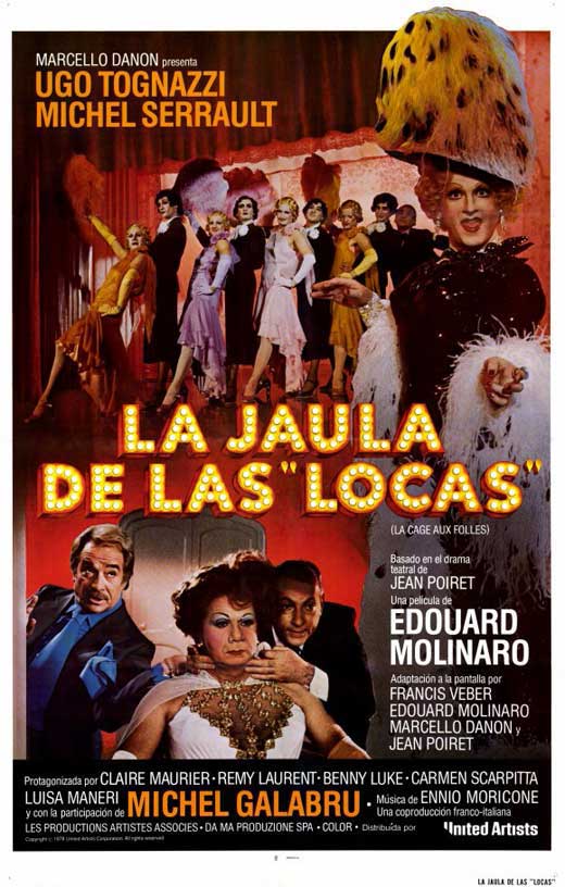 La Cage aux Folles Movie Poster Print showcasing vibrant film art.
