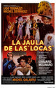 La Cage aux Folles Movie Poster Print showcasing vibrant film art.