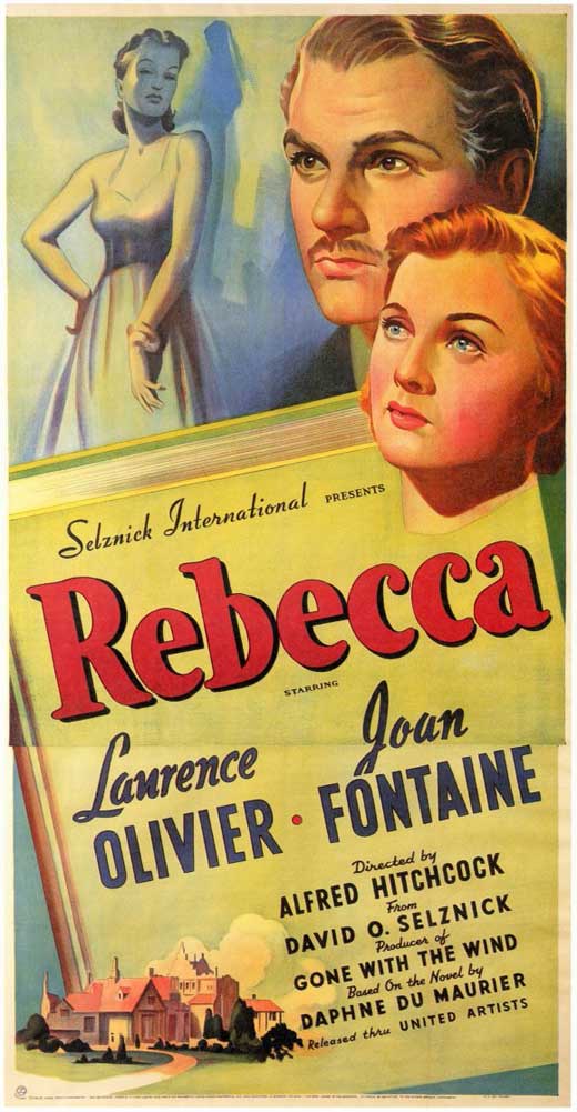 Rebecca Movie Poster Print featuring classic film art.