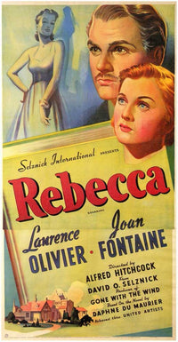 Rebecca Movie Poster Print featuring classic film art.