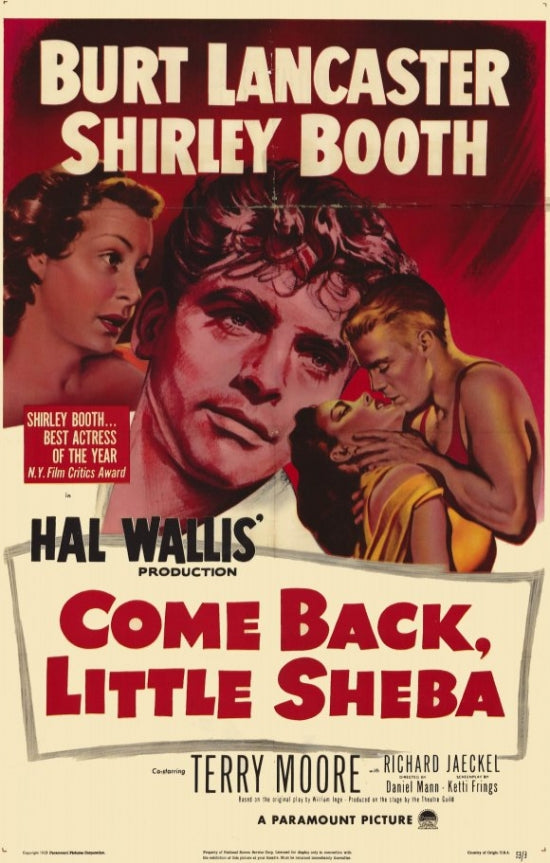 Come Back, Little Sheba Movie Poster Print on premium paper