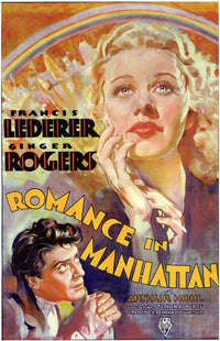Romance in Manhattan Movie Poster Print showcasing the vibrant city life and romance.