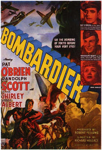 Bombardier Movie Poster Print showcasing aviation theme.