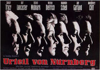 Judgment at Nuremberg Movie Poster Print showcasing powerful cinematic history.